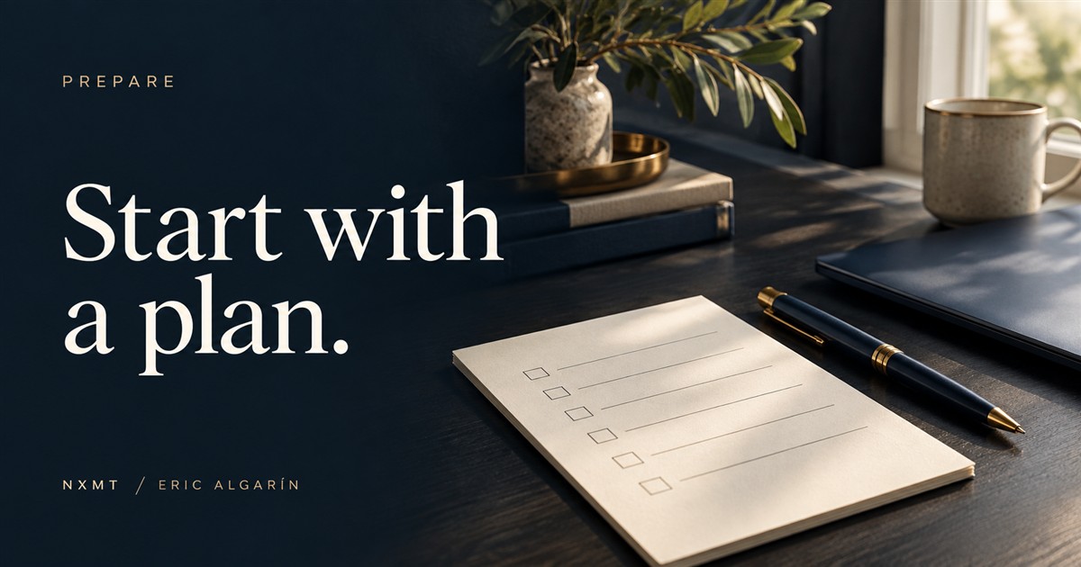 PREPARE — A calmer trading day starts before your first trade.