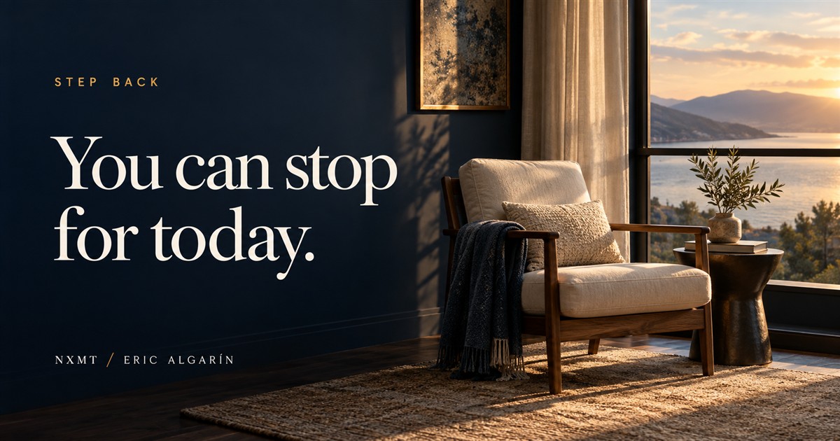 STEP BACK — You are allowed to stop trading for today.